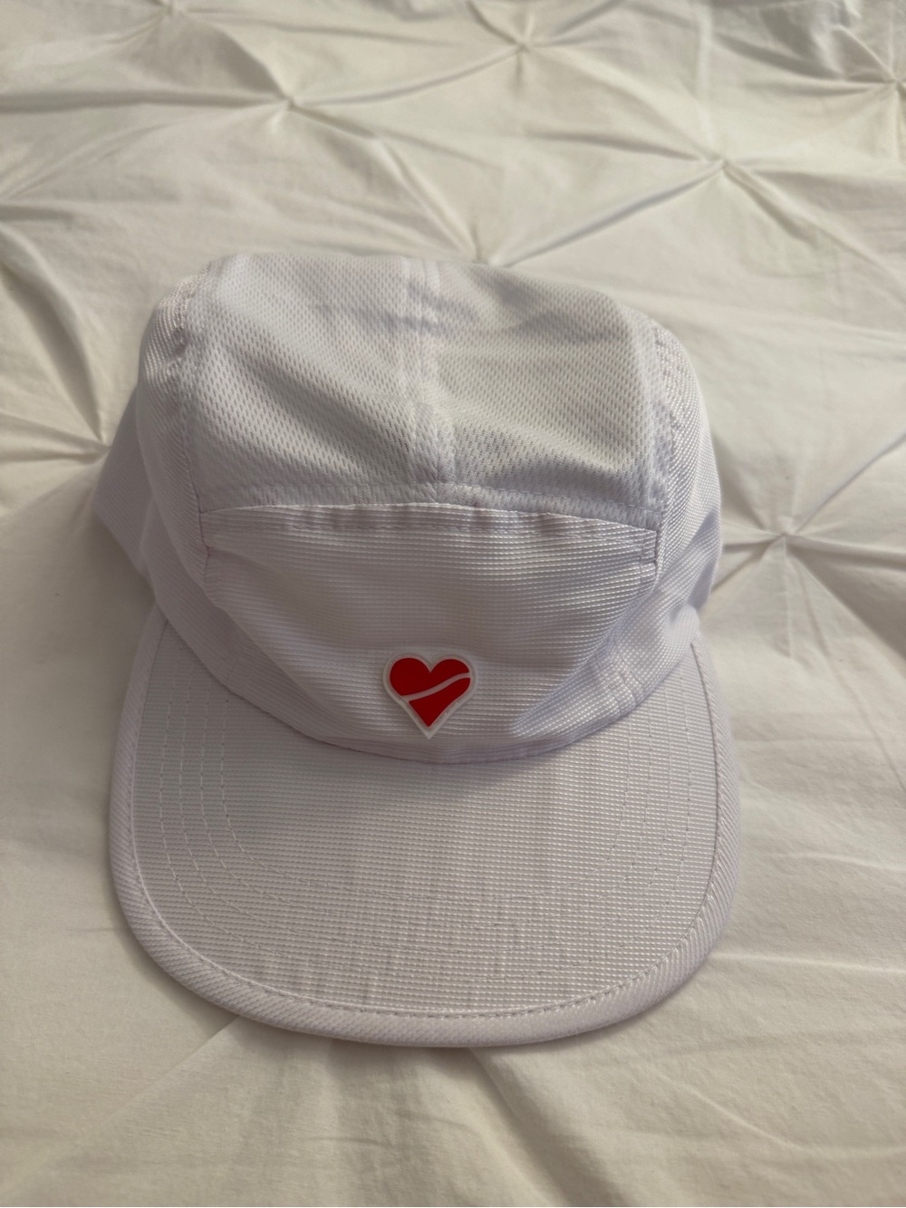 Heartbreak Hill Running Company 5 Panel Hat in White